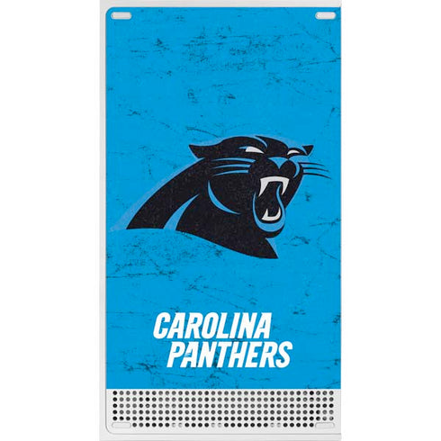 NFL Carolina Panthers Distressed Alternate Xbox Series S Console Skin